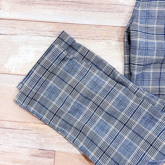 ZARA Blue plaid skinny pants | Stretch comfort * - Picture 6 of 10